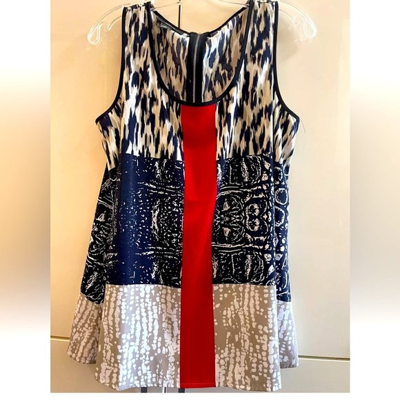 alfani Woman’s top/ blouse Sleeveless Size 6 (M) Zip - Picture 1 of 5